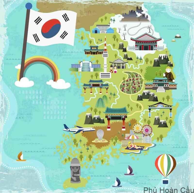 Bản đồ du lịch Hàn Quốc
